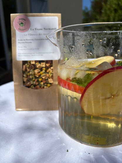 tisane glacée normande pommes menthe camomille