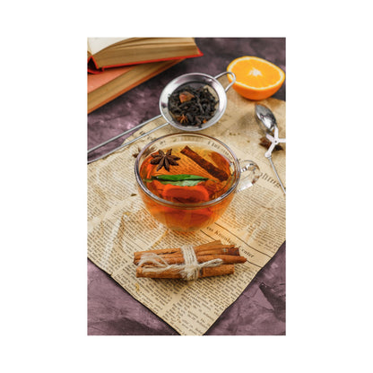 Tasse de tisane du Jura infusée, aux notes boisées et lumineuses